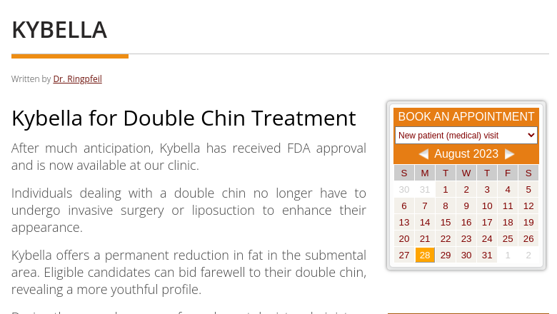 Kybella - Double Chin Removal