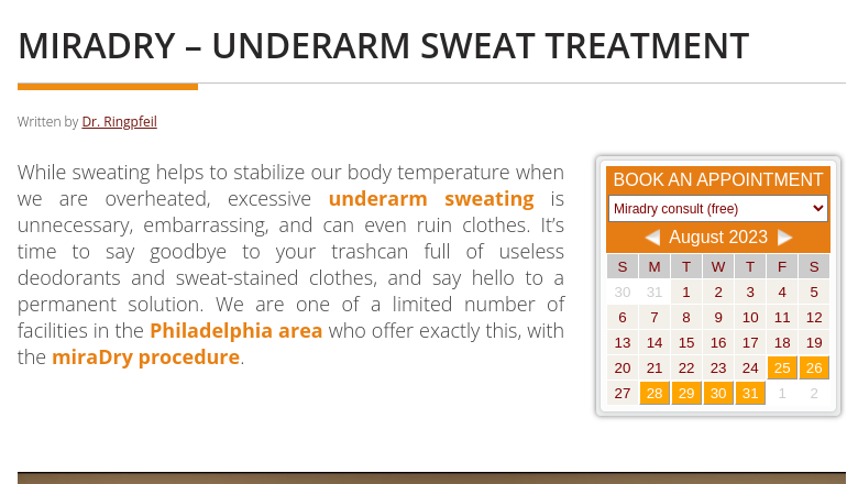 Hyperhidrosis (Sweat)